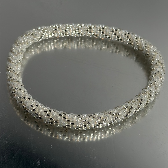 Sashka White / Sparkle Bracelet 8" - #481 - Picture 2 of 2